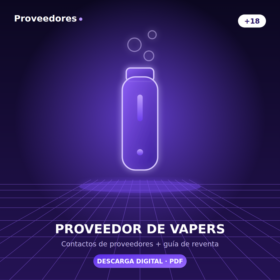 Proveedor de vapers (+18)